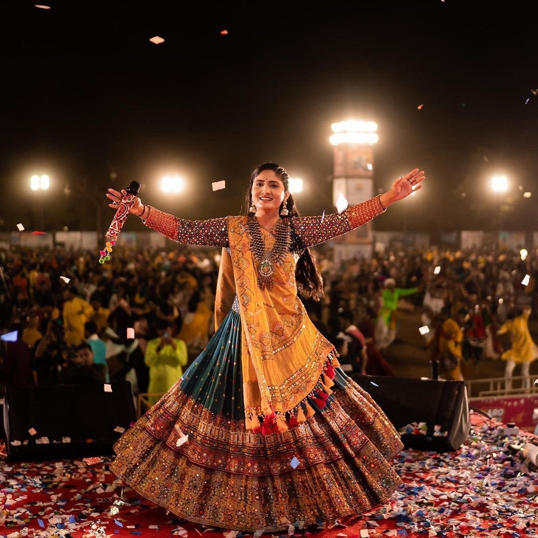 Designer Printed Lehenga Choli Digital Print With Heavy Mirror Work