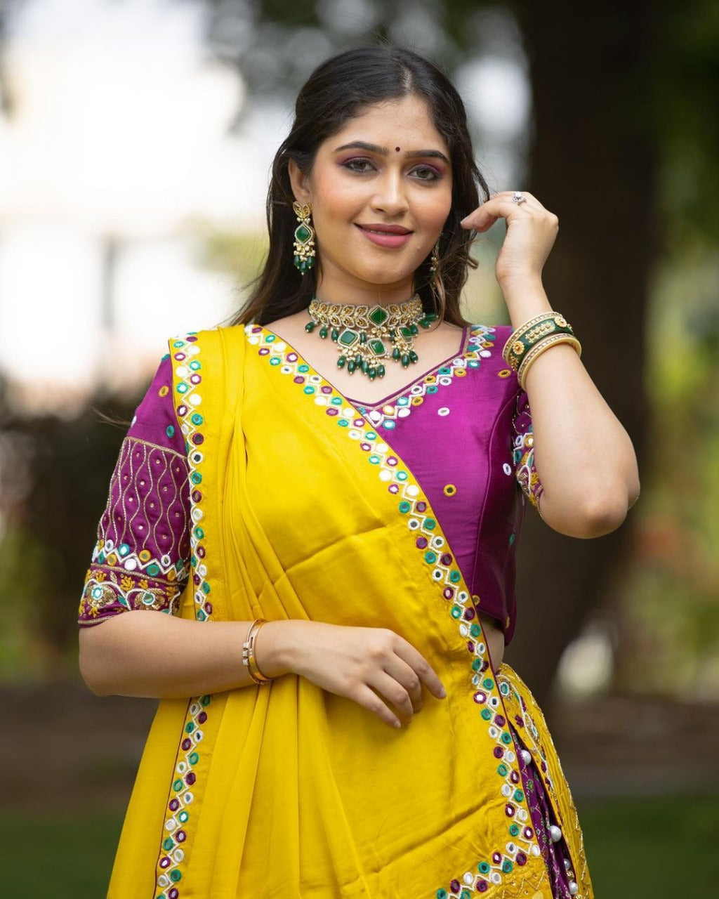 Wine Colour Designer Lehengha Choli