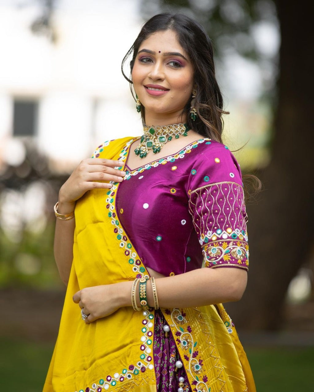 Wine Colour Designer Lehengha Choli
