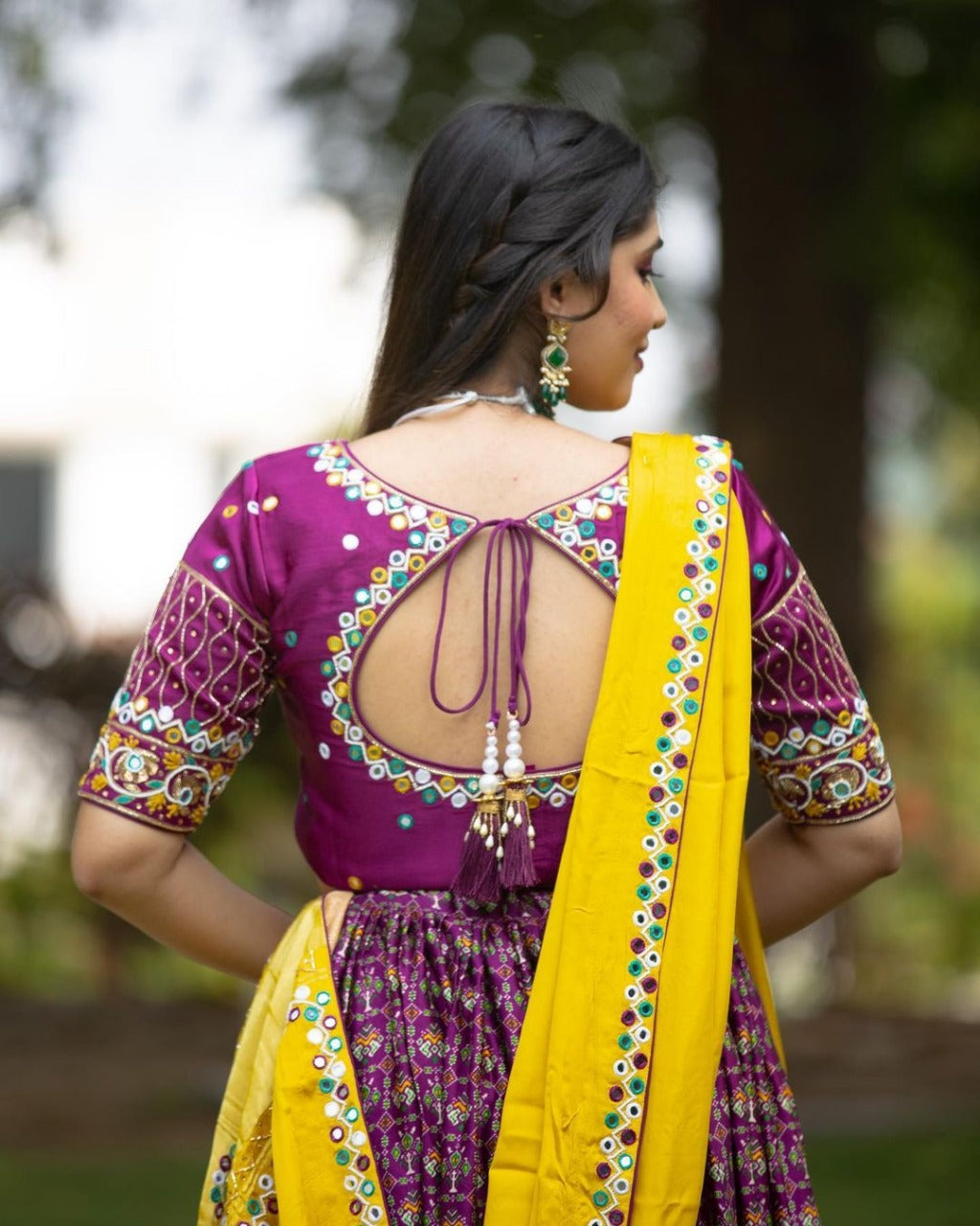 Wine Colour Designer Lehengha Choli