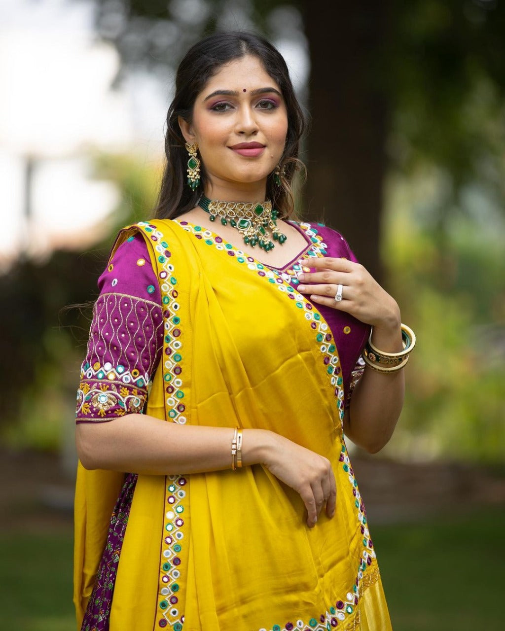 Wine Colour Designer Lehengha Choli