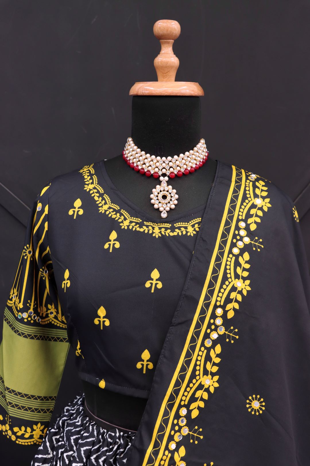 Designer Digital Printed Lehenga Choli with Dupatta in Soft Butter Silk