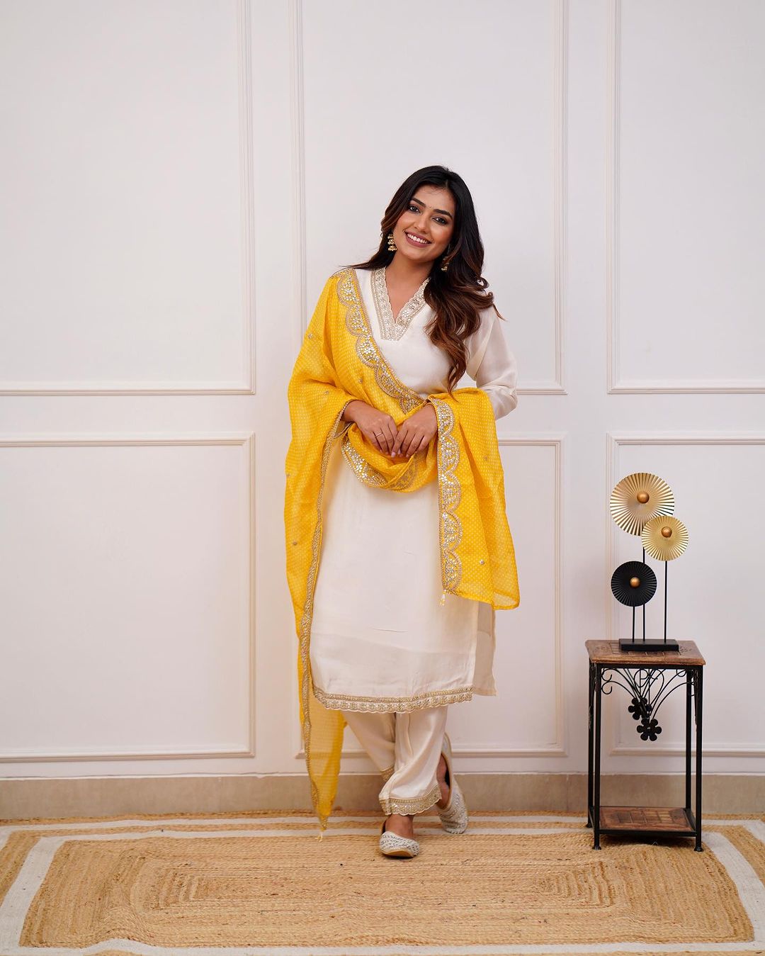 pink REYON EMBROIDERY WORK KURTI PANT WITH FANCY DUPATTA