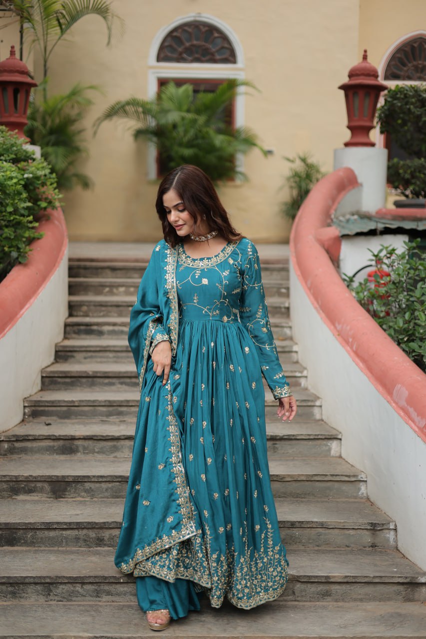 PREMIUM DESIGNER READYMADE TOP-SHARARA-DUPATTA COLLECTIONS