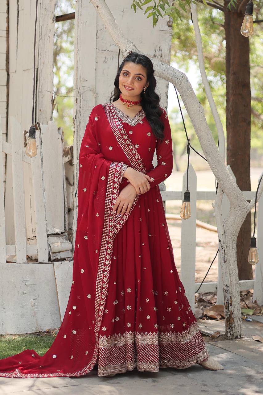GOWN-WITH-DUPATTA COLLECTIONS Whether It's a wedding, Festival, or Soiree