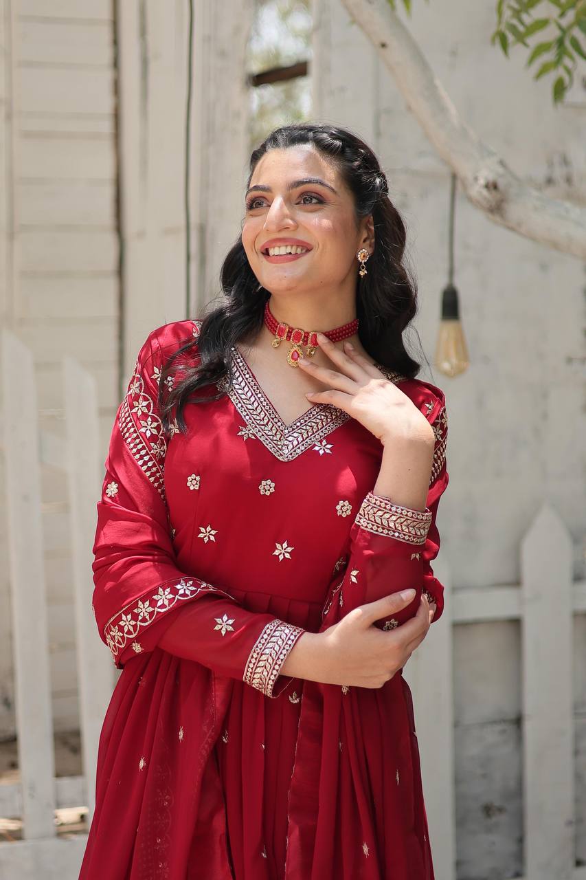 GOWN-WITH-DUPATTA COLLECTIONS Whether It's a wedding, Festival, or Soiree