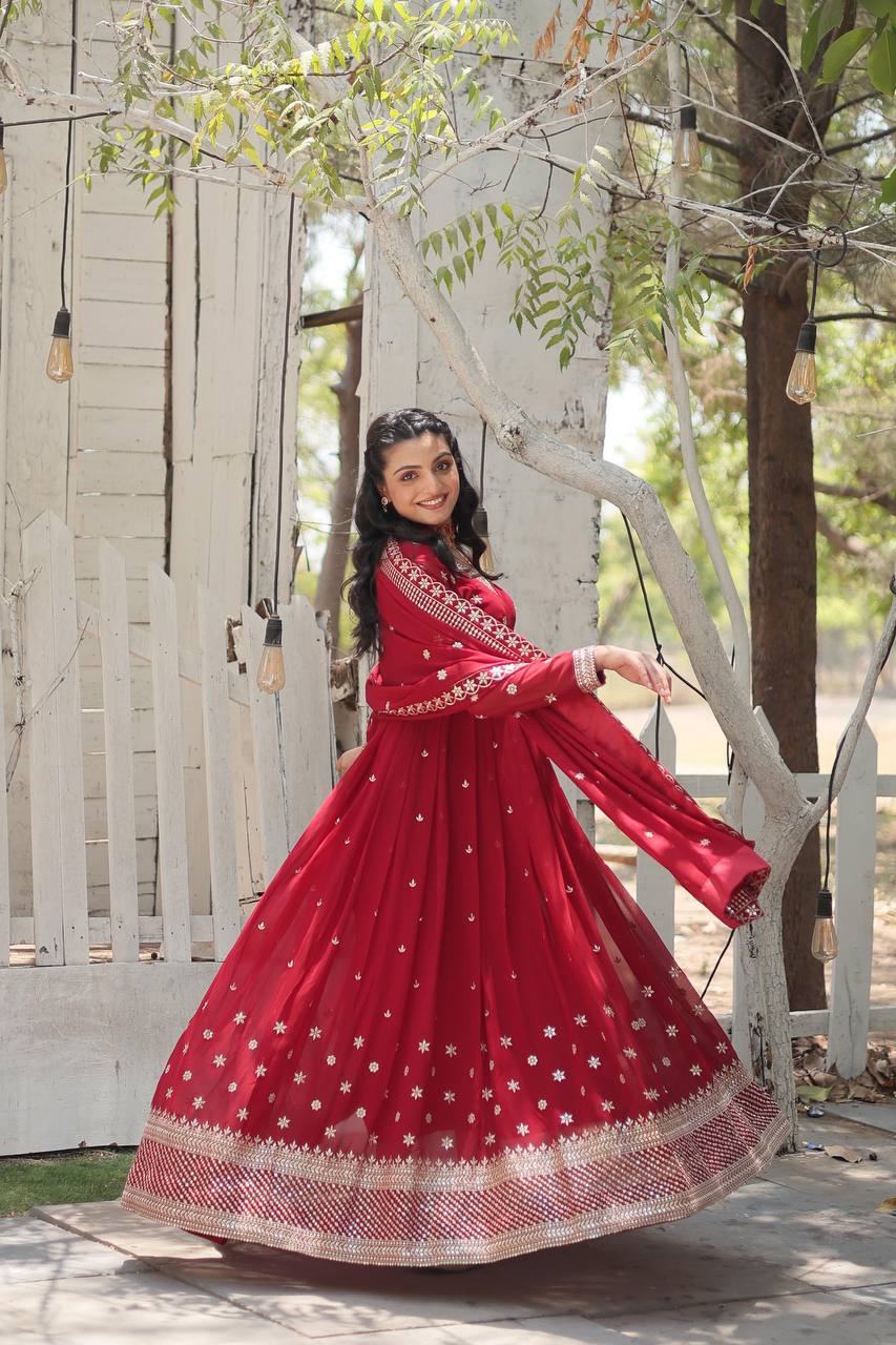 GOWN-WITH-DUPATTA COLLECTIONS Whether It's a wedding, Festival, or Soiree