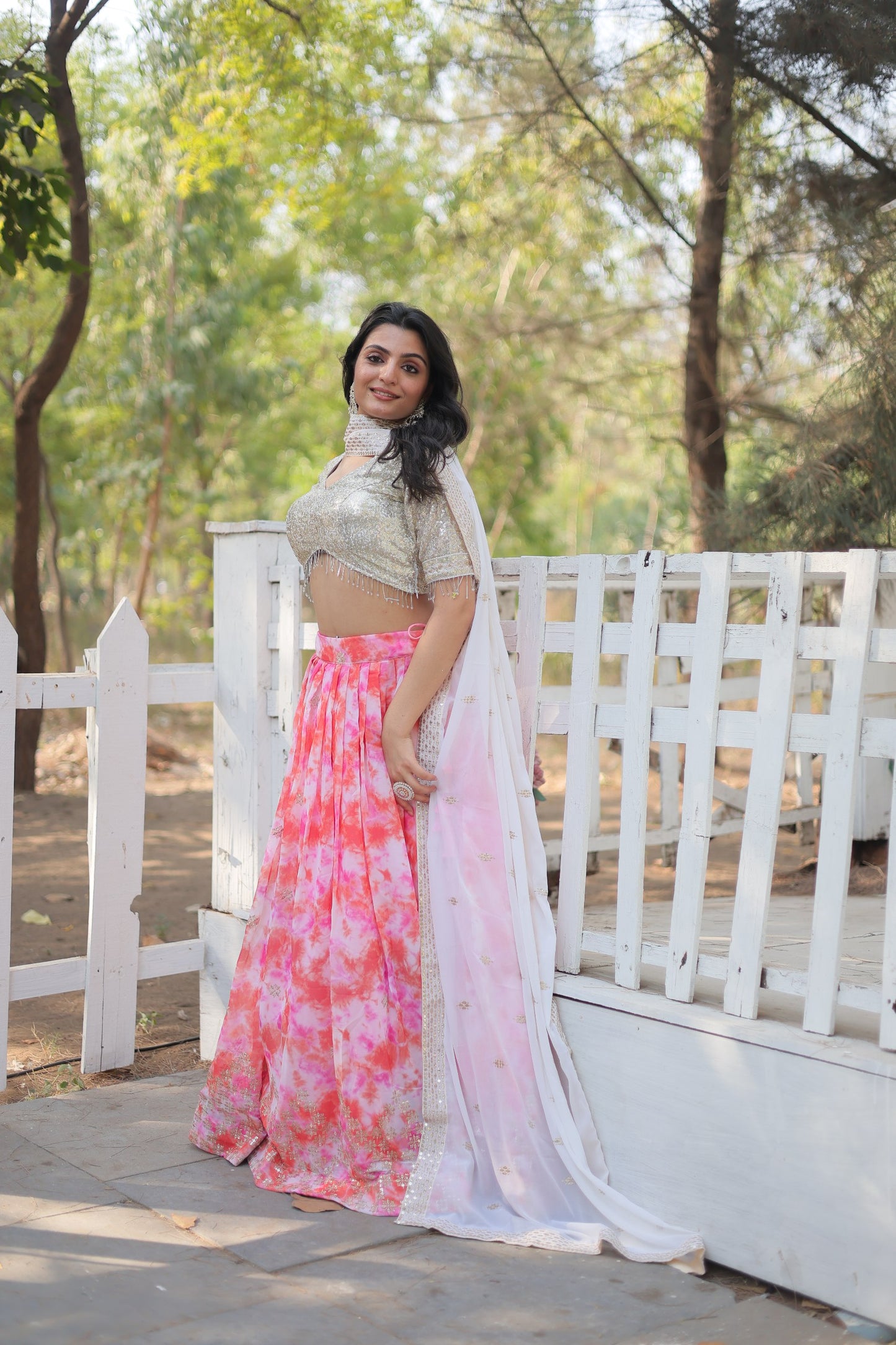 Digital Printed Georgette Lehengas, Each Lehenga is A Masterpiece, Crafted to Perfection and Adorned With delicate tassels LEHNGHA CHOLI COLLECTION