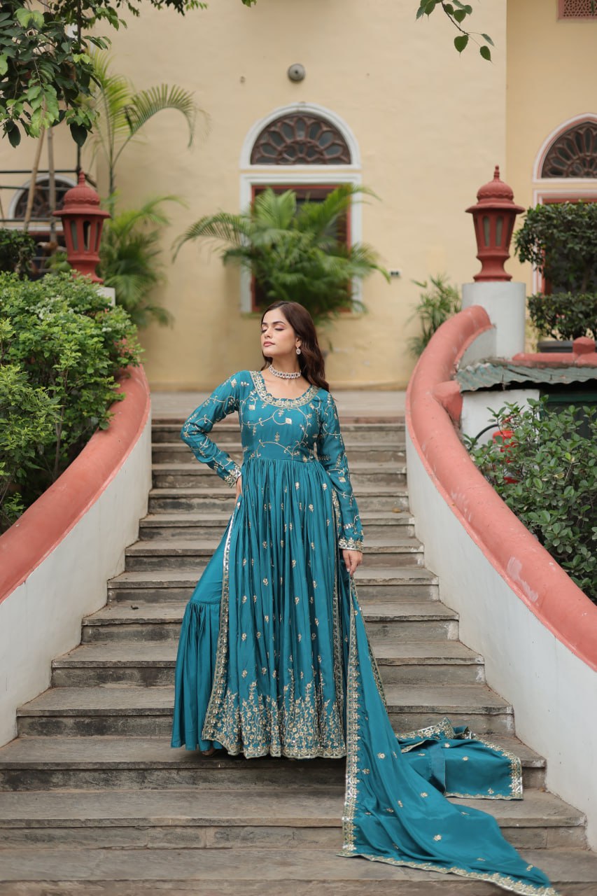 PREMIUM DESIGNER READYMADE TOP-SHARARA-DUPATTA COLLECTIONS