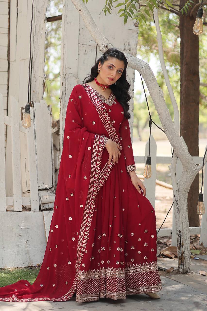 GOWN-WITH-DUPATTA COLLECTIONS Whether It's a wedding, Festival, or Soiree