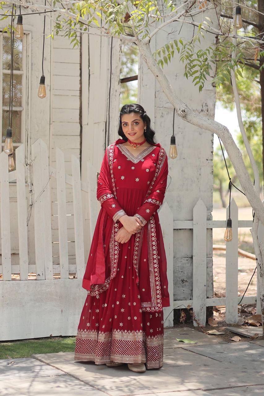 GOWN-WITH-DUPATTA COLLECTIONS Whether It's a wedding, Festival, or Soiree