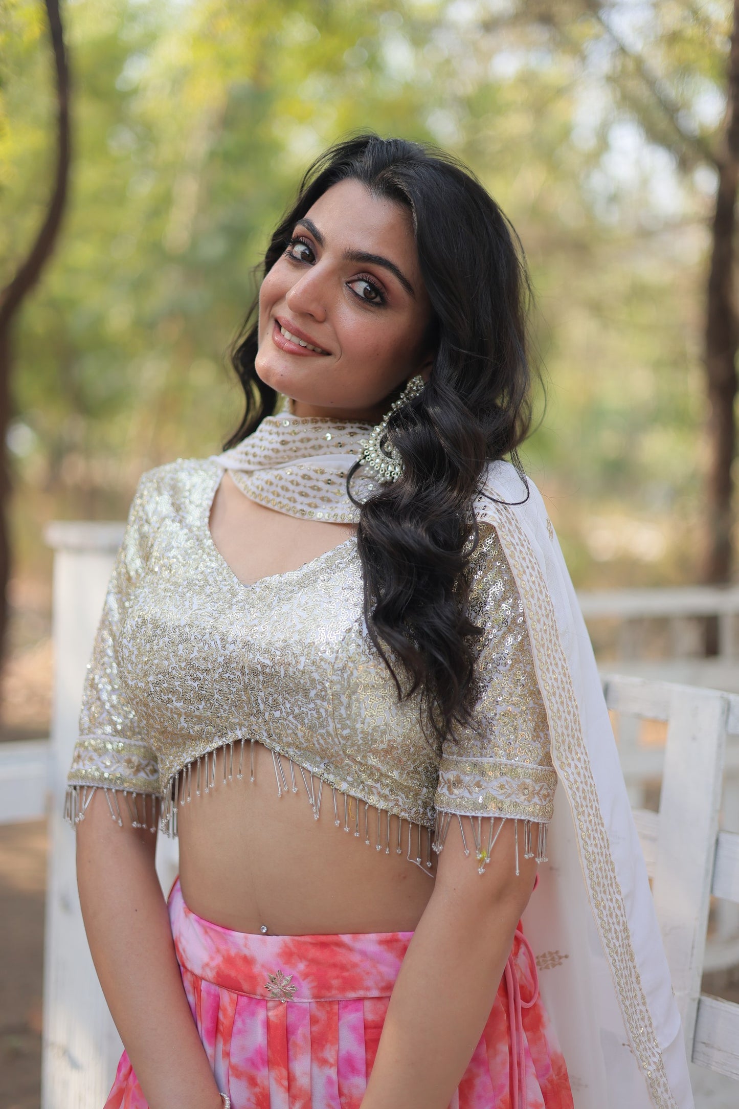 Digital Printed Georgette Lehengas, Each Lehenga is A Masterpiece, Crafted to Perfection and Adorned With delicate tassels LEHNGHA CHOLI COLLECTION