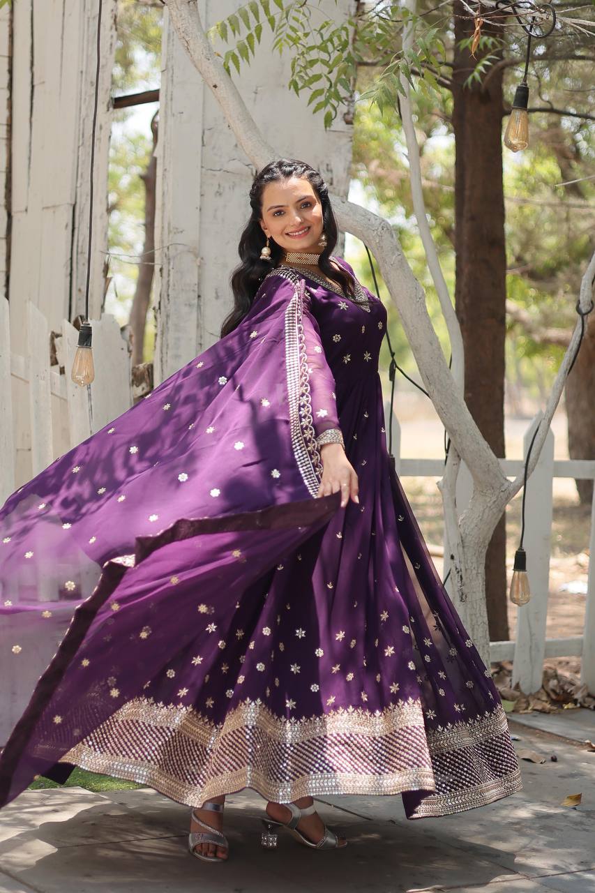 GOWN-WITH-DUPATTA COLLECTIONS Whether It's a wedding, Festival, or Soiree