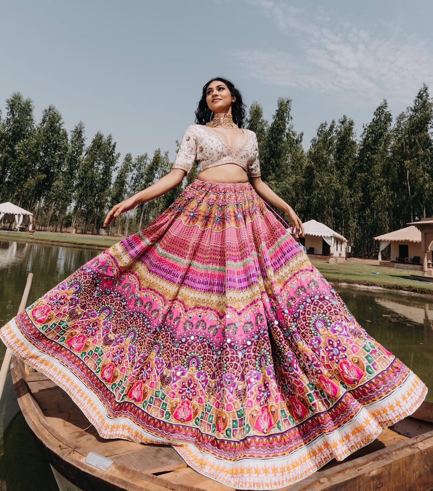 Pink Colour Designer Lehengha Choli