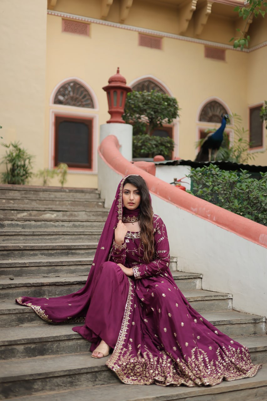 PREMIUM DESIGNER READYMADE TOP-SHARARA-DUPATTA COLLECTIONS